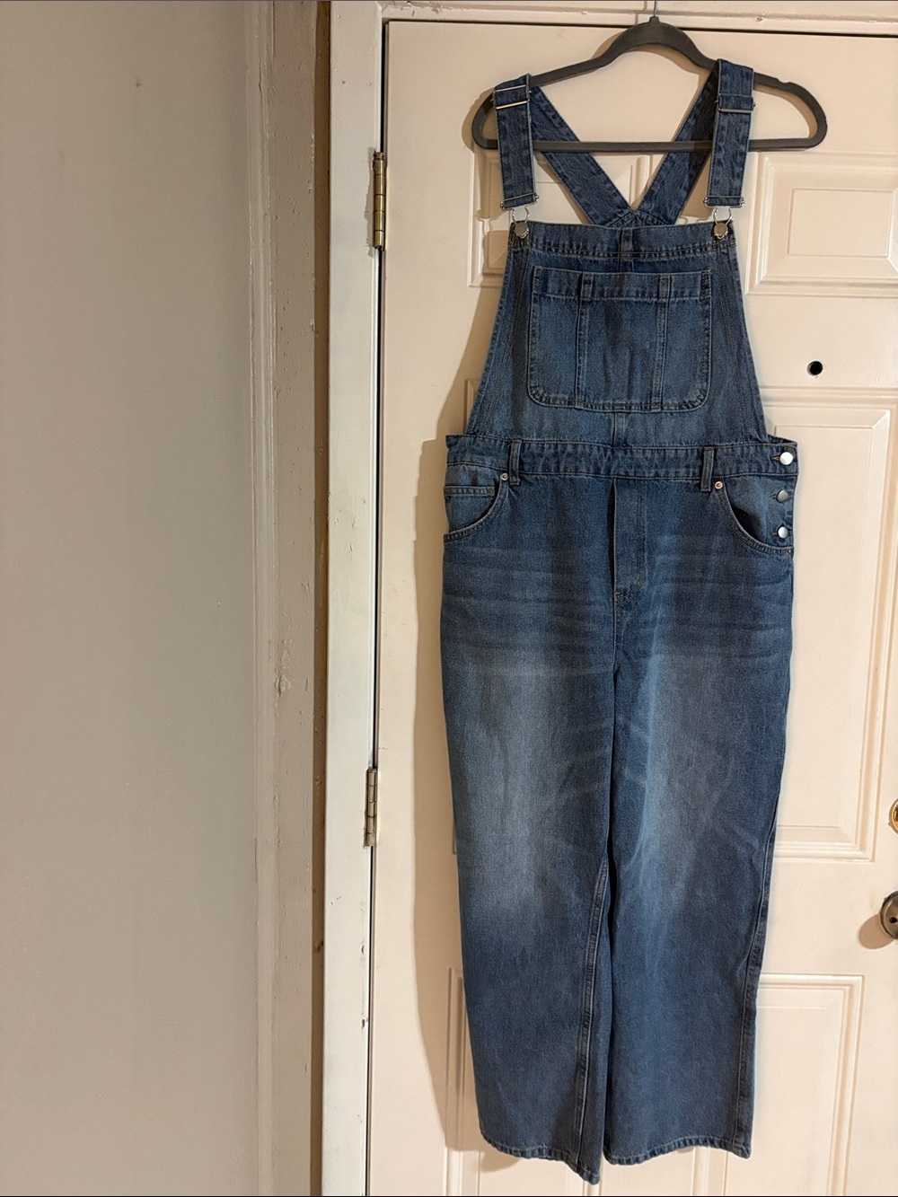 H&M Blue Denim Overalls Jumpsuit